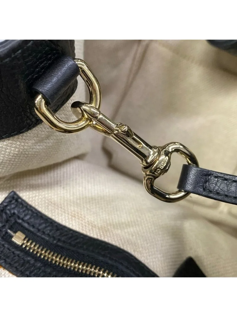 Gucci Tote Soho Cellarius Black Leather